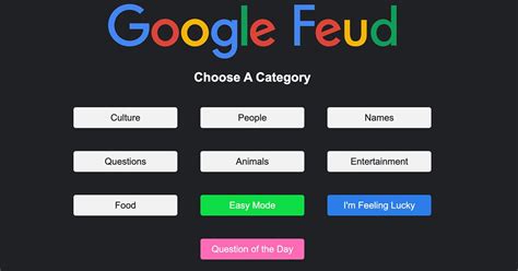 gogle feud|google feud official site.